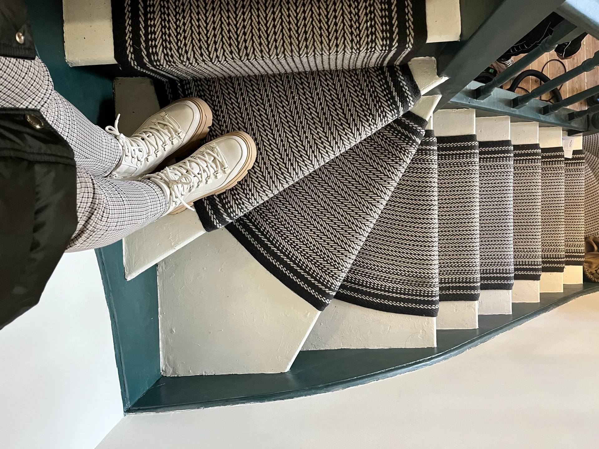 Patterned upholstery and interior finishes