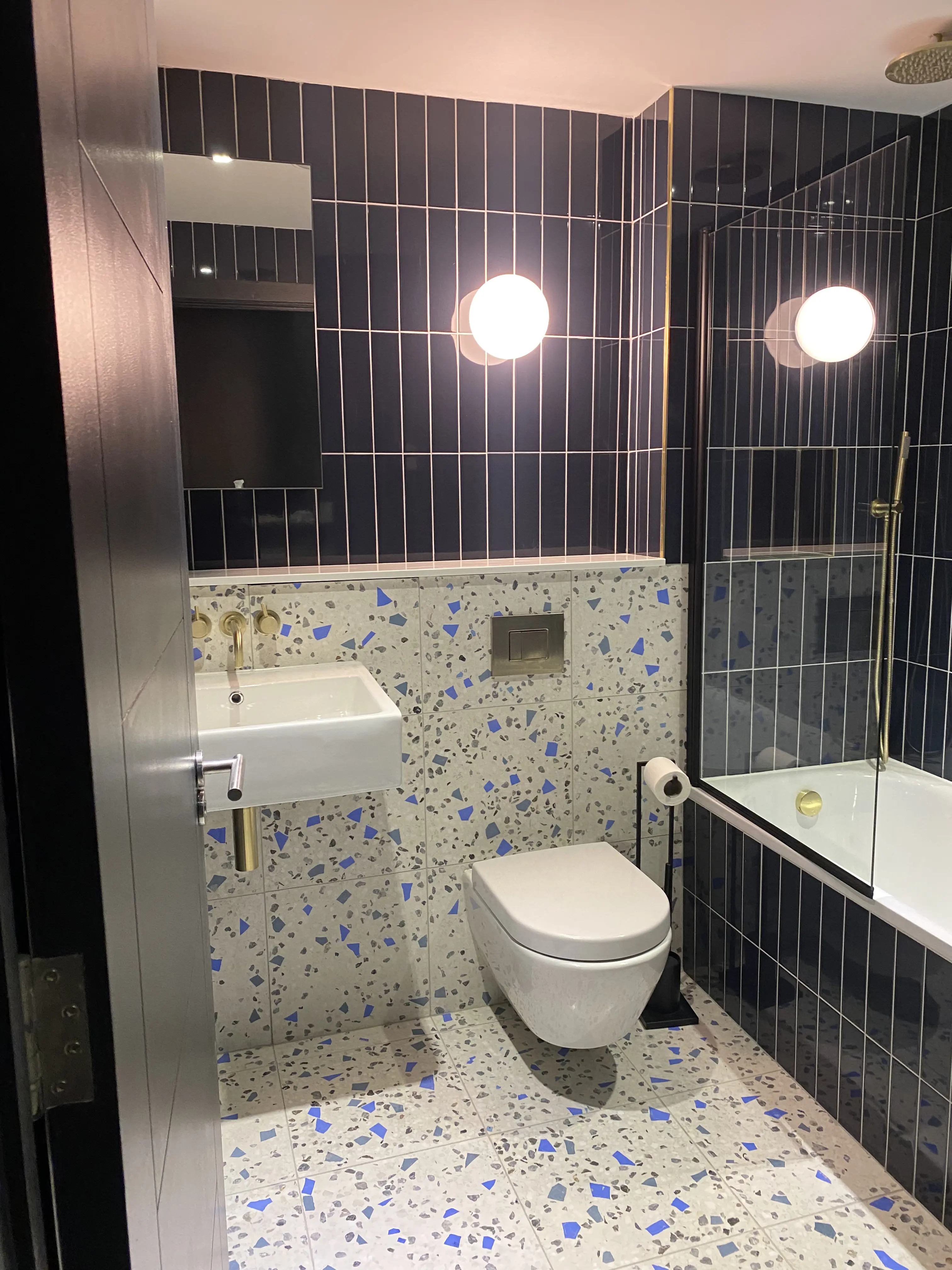 Two Bathroom Renovations in E9, completed project photograph 2